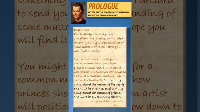 Machiavelli - The Prince (Prologue) смотреть онлайн