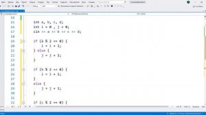 Количество чётных и нечётных из четырёх чисел. Уроки программирования на С++ для начинающих.