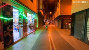 4K Lloret de Mar (Catalonia, Spain) Night Life Walking Tour • June 2022