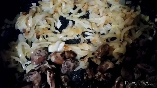 Тушёные куриные сердечки ?