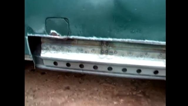 Газель  Замена порогов под бензобаком 2