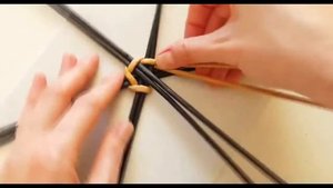 Плетение круглого дна  Вариант 3