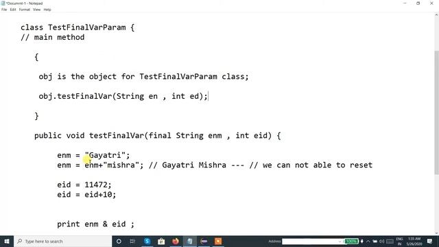 Java Programming Tutorial - 28 Final Variable as a parameter to the method смотреть онлайн