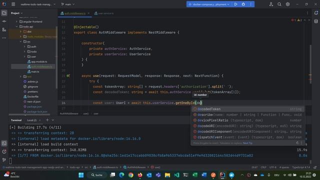 NestJS: Websockets w/ Socket.io & Auth Middleware | NestJS & Angular | Task Management App 05