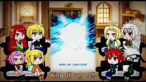 Naruto Friends react to Naruto as gojo ( My Au) || #reaction || 1 parts || #naruto #gojo #sukuna