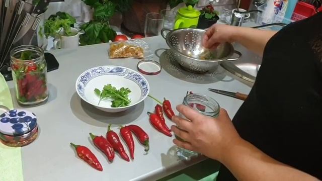 Фаршированный острый перец.#острый_перец_фаршированный_#фаршированный_перчик#peppers#
