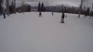 Рзворот 360 градусов на горных лыжах