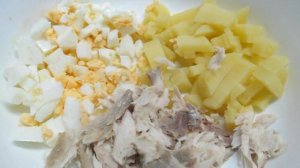 Салат из рыбы горячего копчения