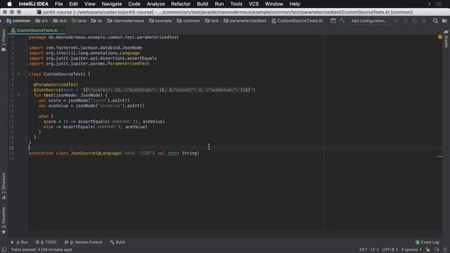 Writing a custom Source for Parameterized Tests in JUnit 5