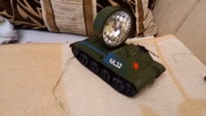 Замена батарейка 3r12 на литий ион аккумулятор танк КН 72 игрушка СССР
