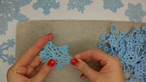 ❄️ КАК ПРИДАТЬ ФОРМУ ВЯЗАНЫМ СНЕЖИНКАМ- HOW TO MAKE CROCHET SNOWFLAKES SOLID ?️