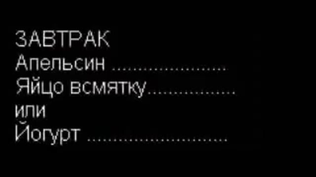 Меню для диеты для стройного животика смотреть онлайн