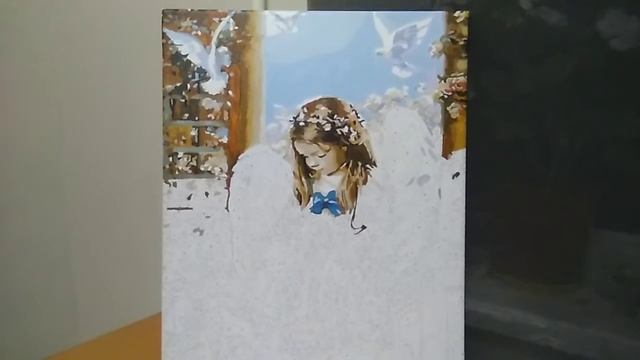 Процесс рисования картины по номерам "ангел" смотреть онлайн