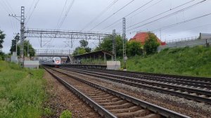 Сапсан ЭВС2-03 пролетает Петровско-Разумовскую поезд №756