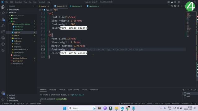 #1| React Responsive Business Website Tutorial Using Nested Selector CSS | React Project | Reactjs