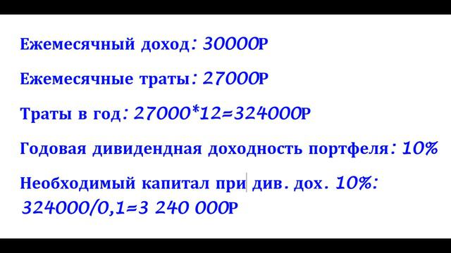 Жизнь на дивиденды