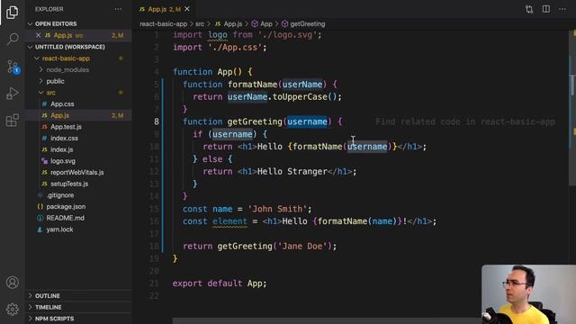 React Complete Guide: 4- Intro To JSX смотреть онлайн