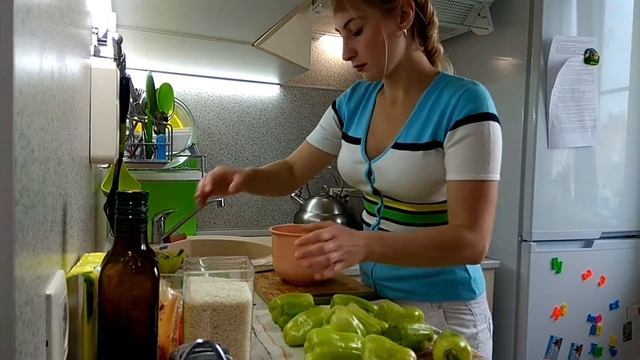 Рецепт фаршированных перцев в мультиварке! смотреть онлайн