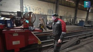 Плазменная резка металла на производстве