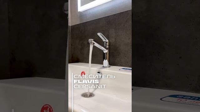 Интерьер ванной комнаты покупателя КераМир | Керамогранит под бетон и дерево от Italon смотреть онлайн