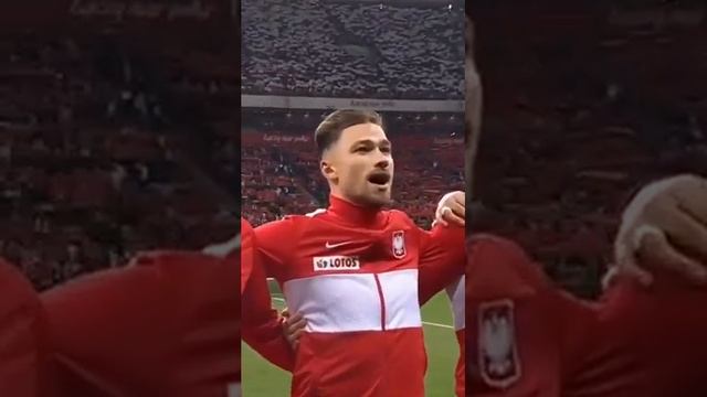 Matty cash tries to sing the Polish national anthem