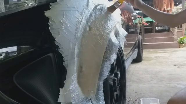 DIY fiberglass fender for my 2016 toyota wigo смотреть онлайн
