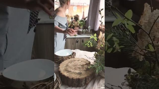 Весенняя сервировка стола