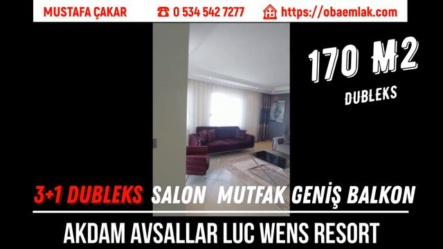 Akdam Avsallar Luc Wens Resort 31 Köşe Dubleks Daire - Dubleks Apartment  Sale in Avsallar Alanya
