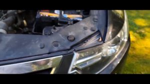 Замена молдинга планки лобового стекла  Honda Accord 8