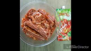 Запеченные говяжьи ребрышки, маринованные в кетчупе Махеевъ