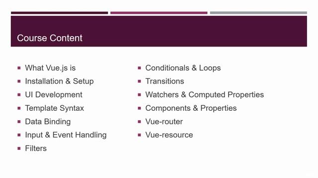 Learn Web Development Using VueJS - learn Web Development