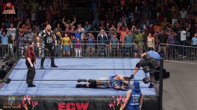 The Blue World Order (bWo) VS. Bam Bam Bigelow & The Sandman | ECW | Gameplay смотреть онлайн
