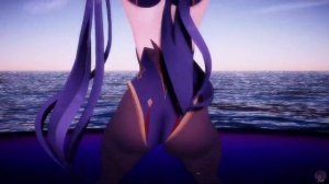 MMD Mona Genshin Impact / Ass Dance
