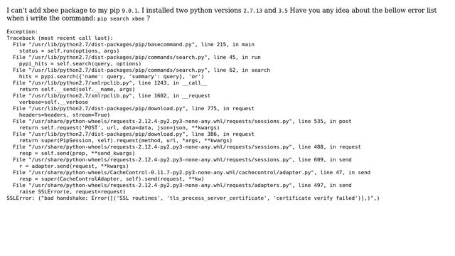 Raspberry Pi: I can't add xbee package смотреть онлайн
