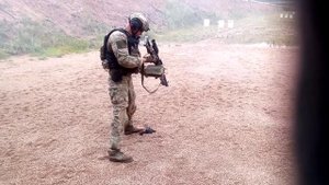 Пулемет "Печенег". СОБР "Рысь".machine gun "Pecheneg".