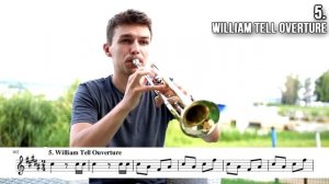 TOP 10 MOST POPULAR TRUMPET SONGS (with Sheet Music / Notes)