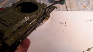 Сборка модели  Польского танка т34-85 от фирмы звезда в масштабе 1/35.