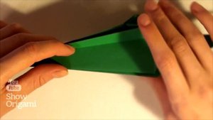 Оригами: Ящерица из бумаги - видеоинструкция