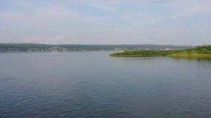 Уникальное место - стрелка, место слияния Ангары и Енисея