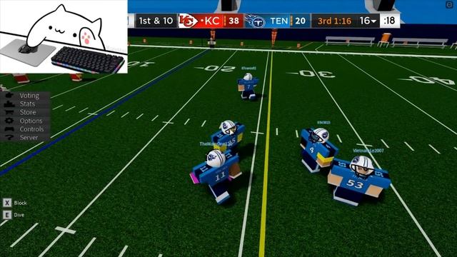 Bongo Cat Plays Football Fusion | Roblox смотреть онлайн