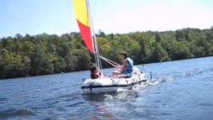Navigator II 400 Inflatable Boat with SailboatsToGo Sail Kit