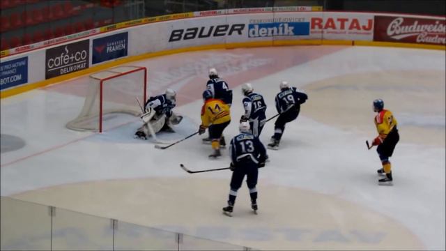 Matěj Toman (Motor ČB - Kometa Brno 2:1,10:3, 1.a 2.OF 2017-18)