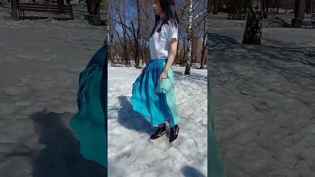 Юбка двусторонняя в стиле пэчворк трёхцветная смотреть онлайн