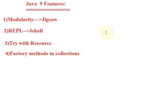 Java 9 new features