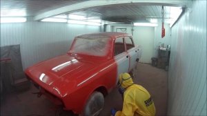 Бюджетная покраска авто полиуретановой краской.