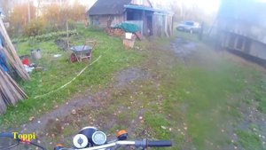 Деревенская покатушка на мотоцикле Минск