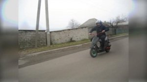УЧИМСЯ СТАНТИТЬ НА ХОНДЕ ДИО