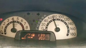 Разгон 0-100 Toyota funcargo 1nz-fe acceleration