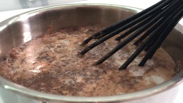 Шоколадно заварной крем