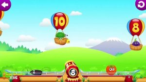 Fun Shooting Gallery - Funny Food 3! Learn Numbers for Kids #Kids School ABC